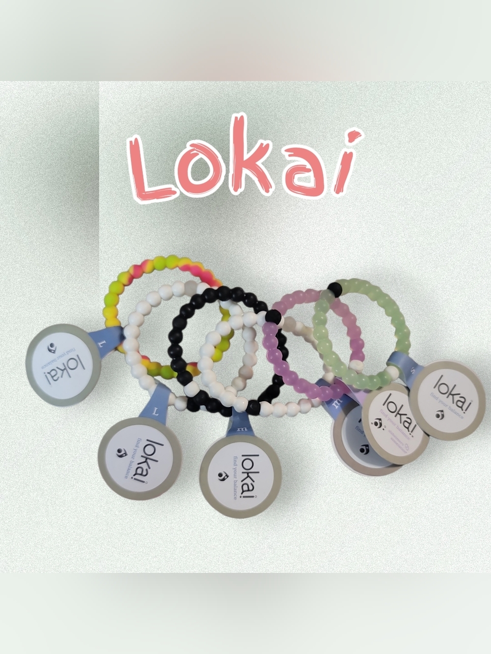 Lokai Colorful Silicone Beaded Bracelet Set Of 6